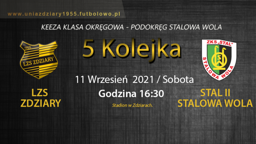 Zapowiedź  5 Kolejki: LZS Zdziary - Stal II Stalowa Wola.