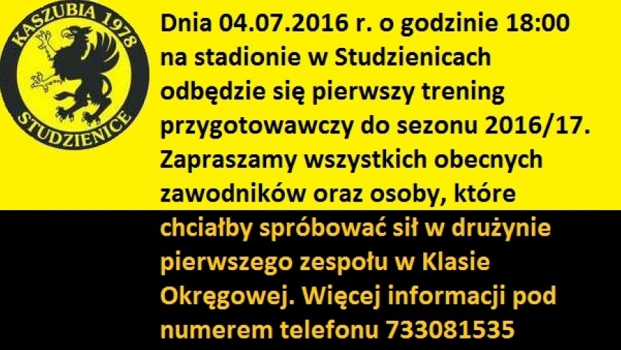 Informacja dla zawodników!!!