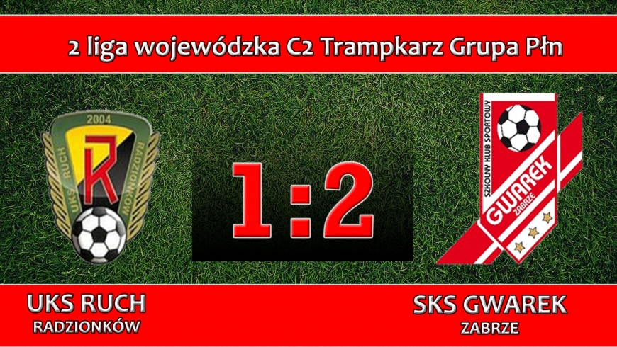 II LTrC2 I UKS RUCH RADZIONKÓW - SKS GWAREK ZABRZE 1:2