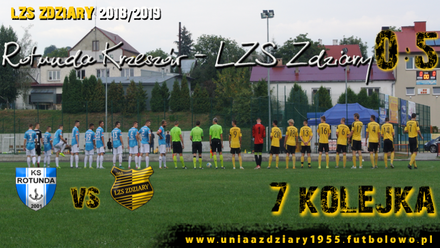 7 Kolejka: Rotunda Krzeszów - LZS Zdziary 0:5.