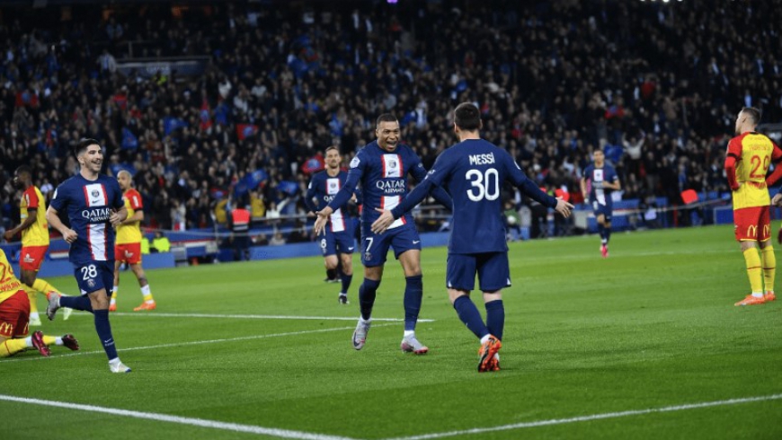 Ligue 1-Messi et Mbappe ont marqué, PSG 3-1 Lens