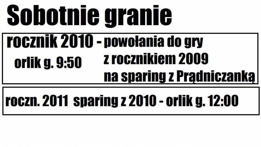 Sobotnie granie