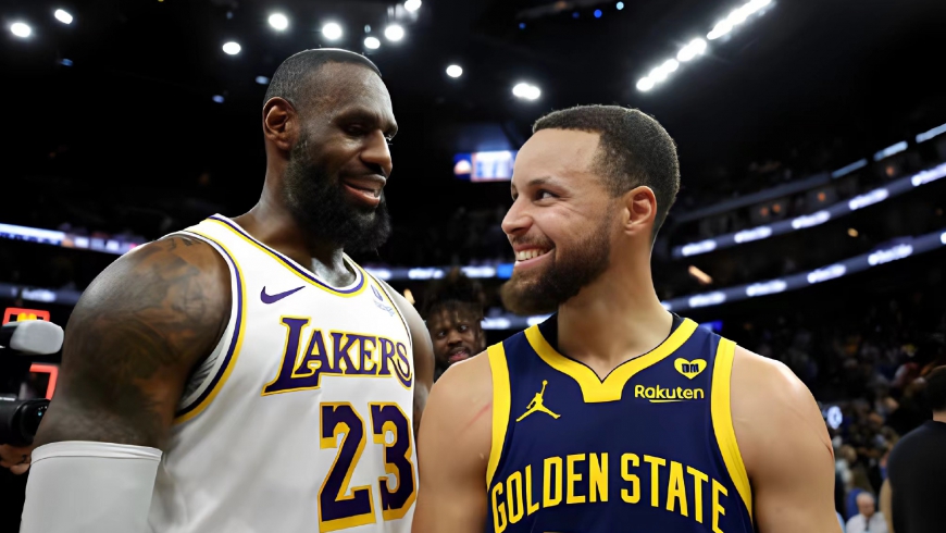 Affrontement de pointe, bataille NBA Lakers contre Warriors 2024