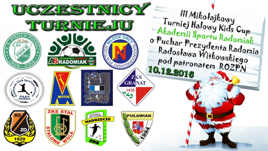 Zamknięta lista uczestników w Mikołajkowym Turnieju