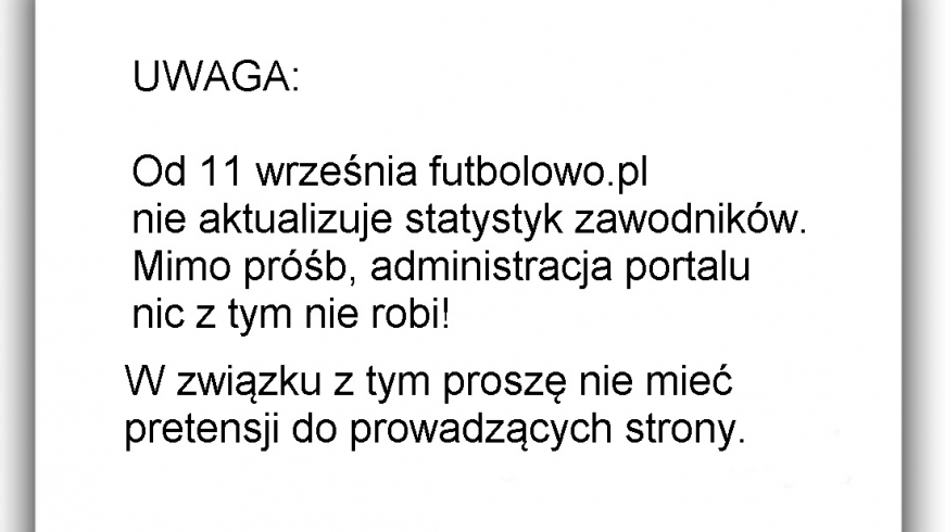 Administracja futbolowo.pl ma gdzieś użytkowników