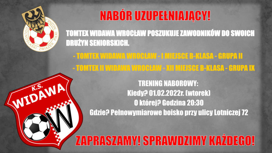 Nabór uzupełniający!