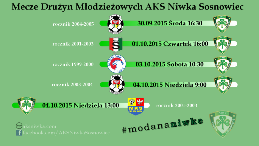 Mecze Drużyn Młodzieżowych 30.09