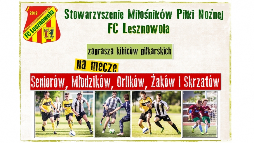FC LESZNOWOLA zaprasza na weekend z piłką nożną