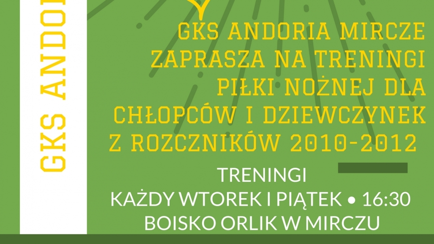 [OGŁOSZENIE] - Nabór roczników 2010-2012