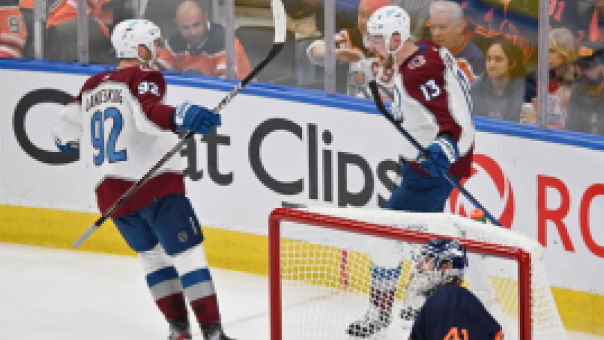 Colorado Avalanche voitti Edmonton Oilersin läntisen konferenssin finaalin kolmannessa pelissä