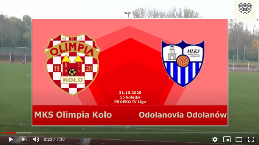 SENIORZY: MKS Olimpia Koło - Odolanovia Odolanów [VIDEO]