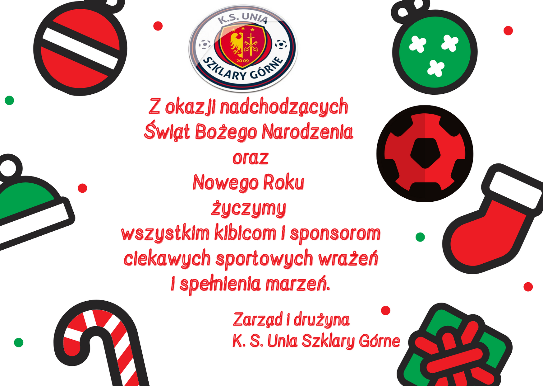 Życzenia Bożonarodzeniowe i Noworoczne