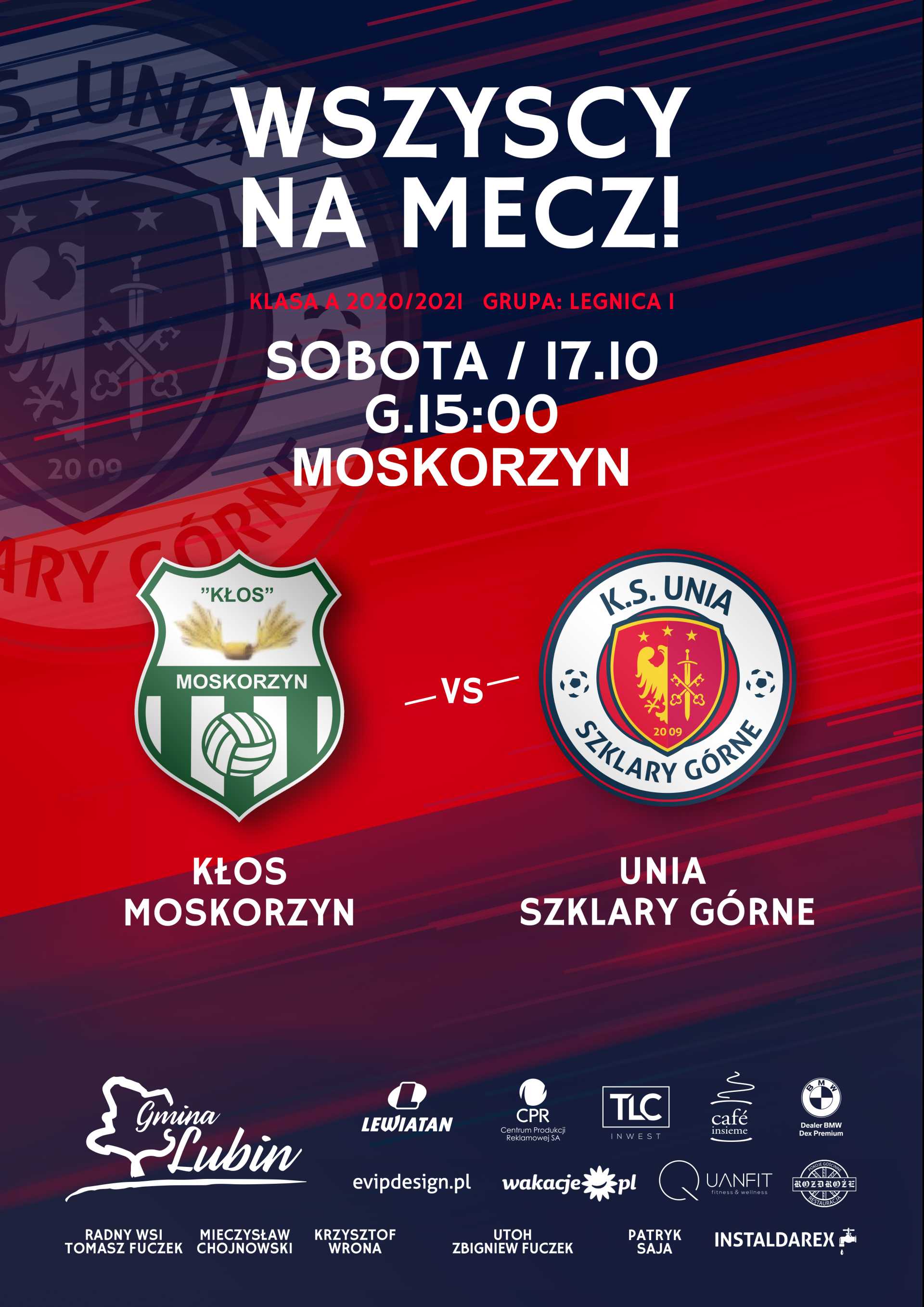 Plakat meczowy Kłos vs. Unia