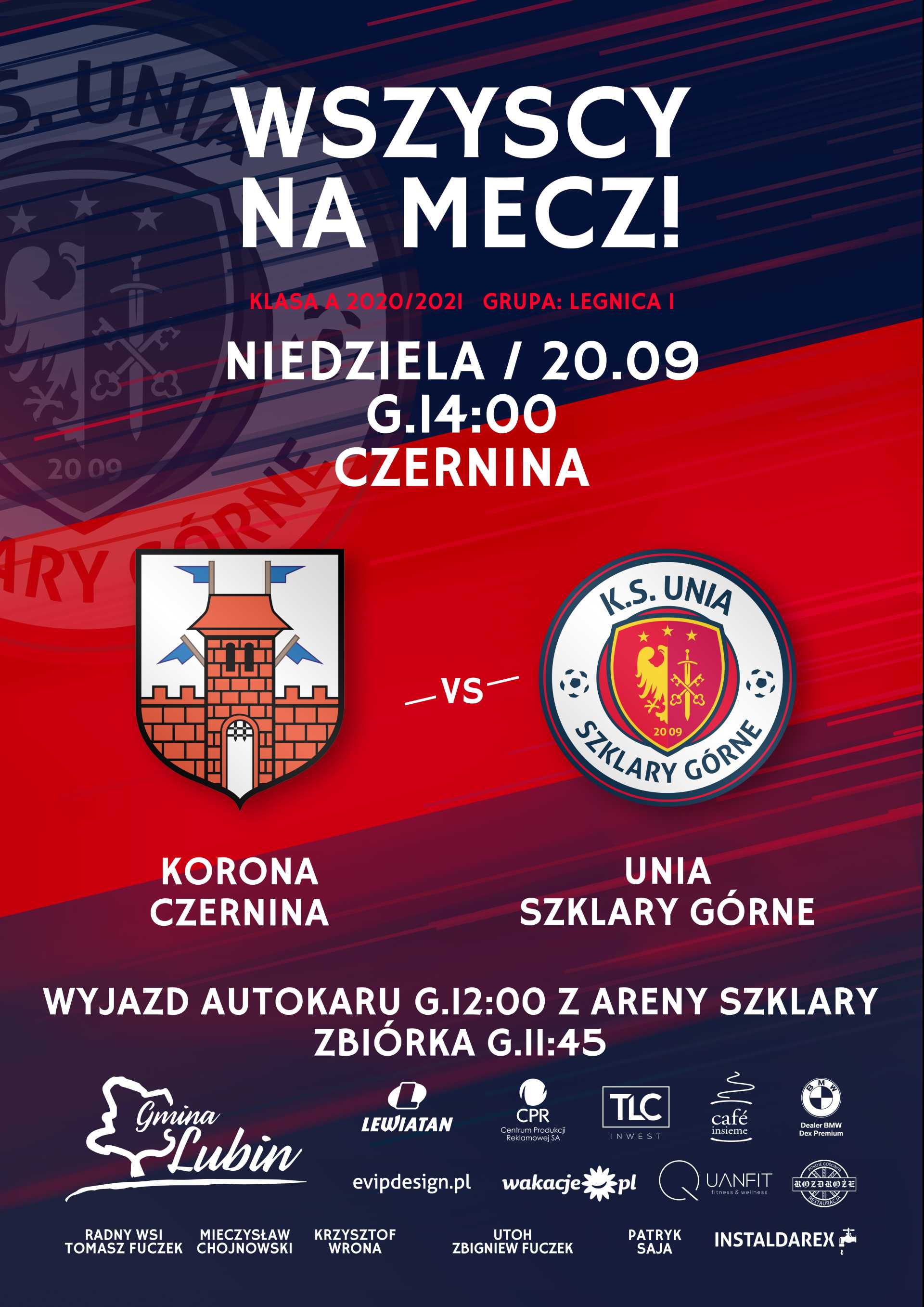 Plakat meczowy Krona vs. Unia