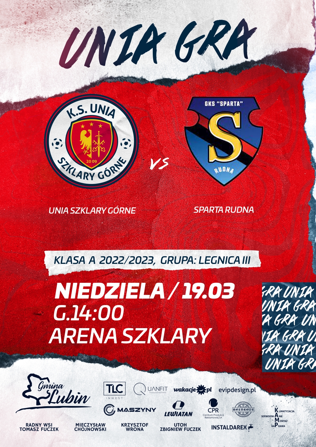 Plakat Unia vs. Sparta