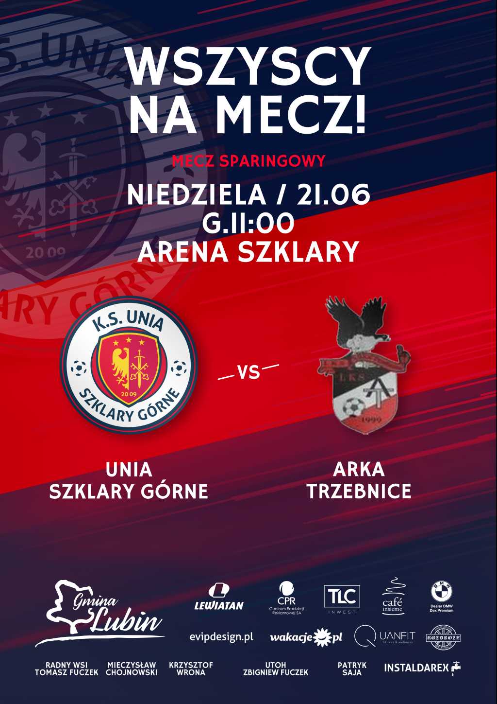 Plakat sparing z Arką Trzebnice